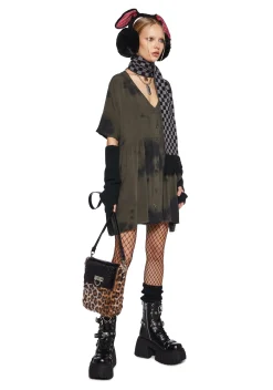 Current Mood Dresses|Plus*Not Your Babydoll Tie Dye Dress