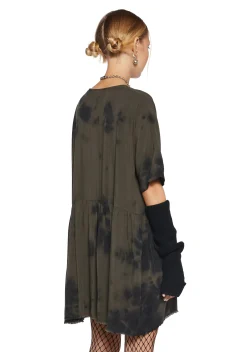 Current Mood Dresses|Plus*Not Your Babydoll Tie Dye Dress