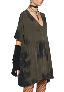 Current Mood Dresses|Plus*Not Your Babydoll Tie Dye Dress