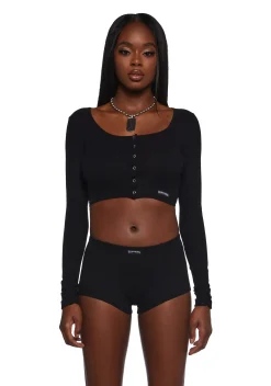 Poster Grl Matching Sets*Nothing But Trouble Henley Lounge Set