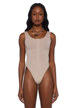 Poster Grl Tops*Nude Werk The Mirror Tank Bodysuit