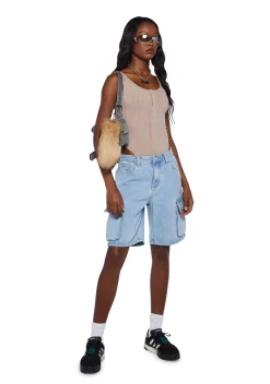 Poster Grl Tops*Nude Werk The Mirror Tank Bodysuit