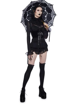 Widow Tops*Obsession Within Long Sleeve Top - Black