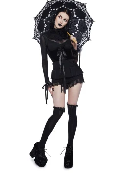 Widow Tops*Obsession Within Long Sleeve Top - Black