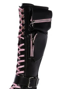 Current Mood Boots*Obsidian Pocket Combat Boots