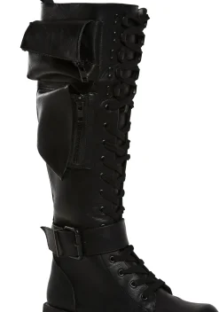 Current Mood Boots*Obsidian Pocket Combat Boots