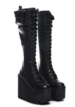Current Mood Boots|Platforms*Obsidian Pocket Platform Boots