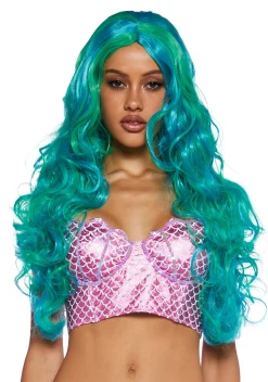 Trickz N' Treatz Beauty*Ocean Enchantress Mermaid Wig - Blue