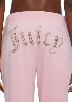 JUICY COUTURE Bottoms|Pants*OG Big Bling Velour Track Pants - Pink