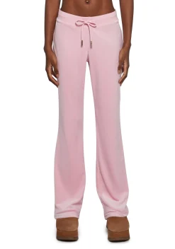 JUICY COUTURE Bottoms|Pants*OG Big Bling Velour Track Pants - Pink