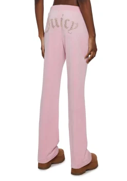 JUICY COUTURE Bottoms|Pants*OG Big Bling Velour Track Pants - Pink