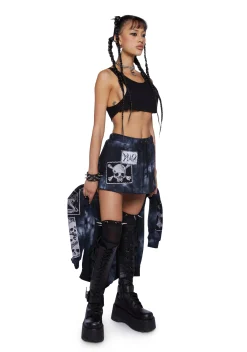 Current Mood Bottoms|Skirts*Ominous Prelude Mini Skirt