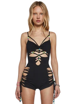 Club Exx Jumpsuits & Rompers|Plus*On The Lawn Slashed Romper