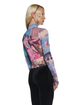 Sugar Thrillz Tops*Once Upon A Dime Mesh Top