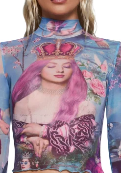 Sugar Thrillz Tops*Once Upon A Dime Mesh Top