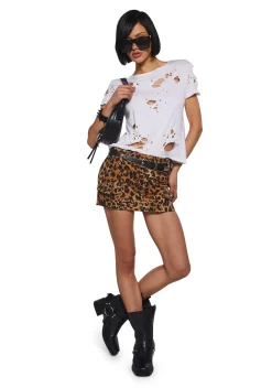 Current Mood Bottoms|Skirts*Opulent Fierceness Mini Skirt