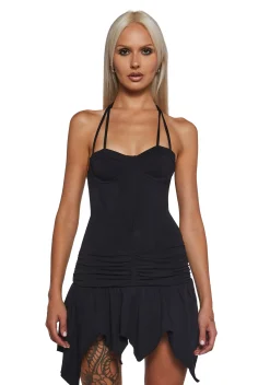 Club Exx Dresses|Mini Dresses*Oracle Of Delphi Mini Dress - Black