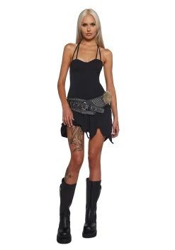 Club Exx Dresses|Mini Dresses*Oracle Of Delphi Mini Dress - Black