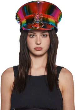 Funk Plus Hats*O-Ring Rainbow Captain Hat