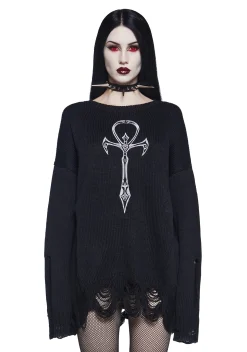 Widow Tops|Plus*Other Side Knit Sweater