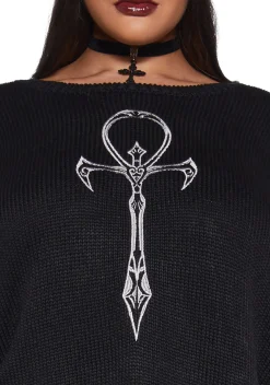 Widow Tops|Plus*Other Side Knit Sweater