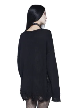 Widow Tops|Plus*Other Side Knit Sweater