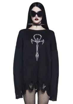 Widow Tops|Plus*Other Side Knit Sweater