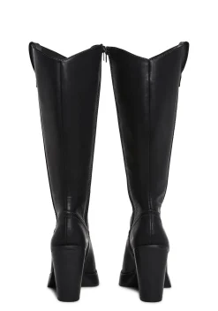 BOY Widow Boots|Cowboy Boots*Pace Of Nature Western Boots - Black