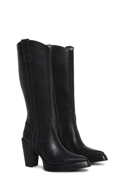 BOY Widow Boots|Cowboy Boots*Pace Of Nature Western Boots - Black