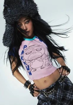 Dolls Kill x NARUTO SHIPPUDEN Tops|Plus*Pakkun’s Paw Crop Top