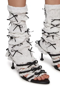 Sugar Thrillz Heels*Paris Dreams Leg Warmer Heels