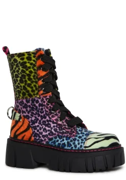 Current Mood Boots*Party Animal Combat Boots