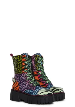 Current Mood Boots*Party Animal Combat Boots