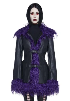 Widow Outerwear|Plus*Passing Through Faux Fur Jacket