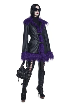 Widow Outerwear|Plus*Passing Through Faux Fur Jacket