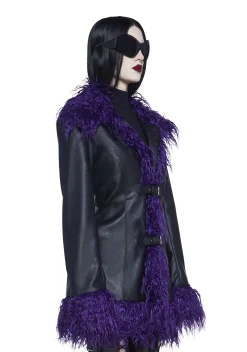 Widow Outerwear|Plus*Passing Through Faux Fur Jacket