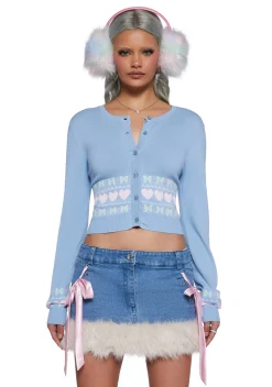 Sugar Thrillz Tops|Plus*Passion For You Intarsia Sweater