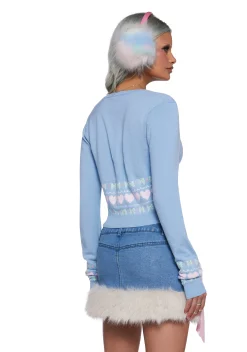 Sugar Thrillz Tops|Plus*Passion For You Intarsia Sweater