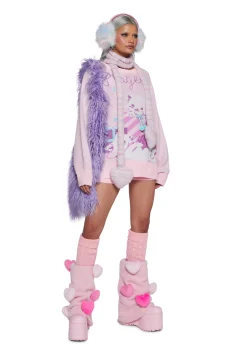 Sugar Thrillz Outerwear|Sweatshirts & Hoodies*Paws And Surprises Intarsia Sweater