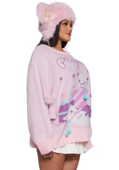 Sugar Thrillz Outerwear|Sweatshirts & Hoodies*Paws And Surprises Intarsia Sweater