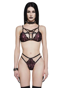 Widow Lingerie|Plus*Pentagram Hearts Lingerie Set