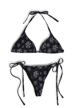 Widow Swim|Plus*Pentagram Summer Bikini Set