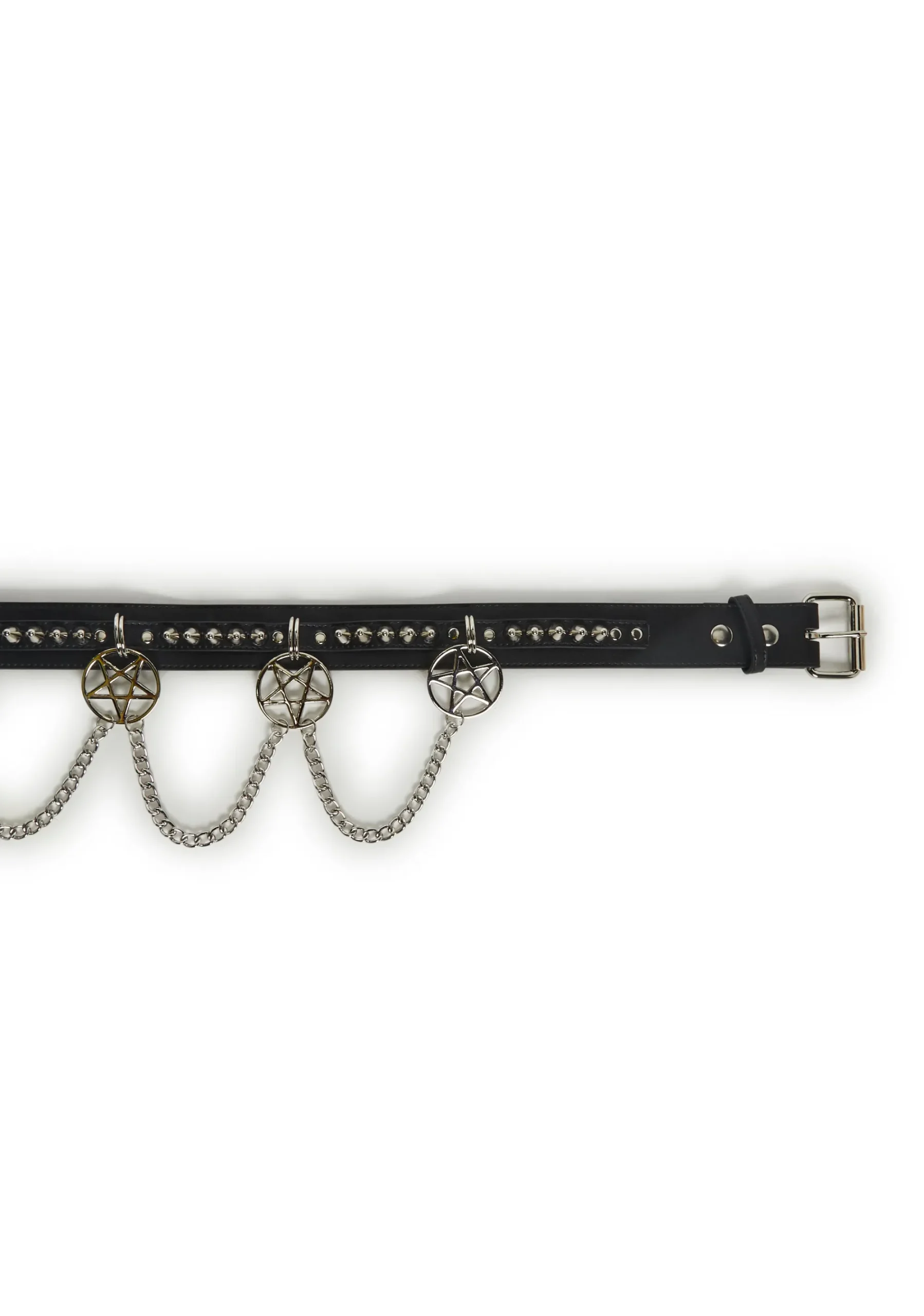 Funk Plus Belts & Harnesses*Pentagram Waist Belt With Chains