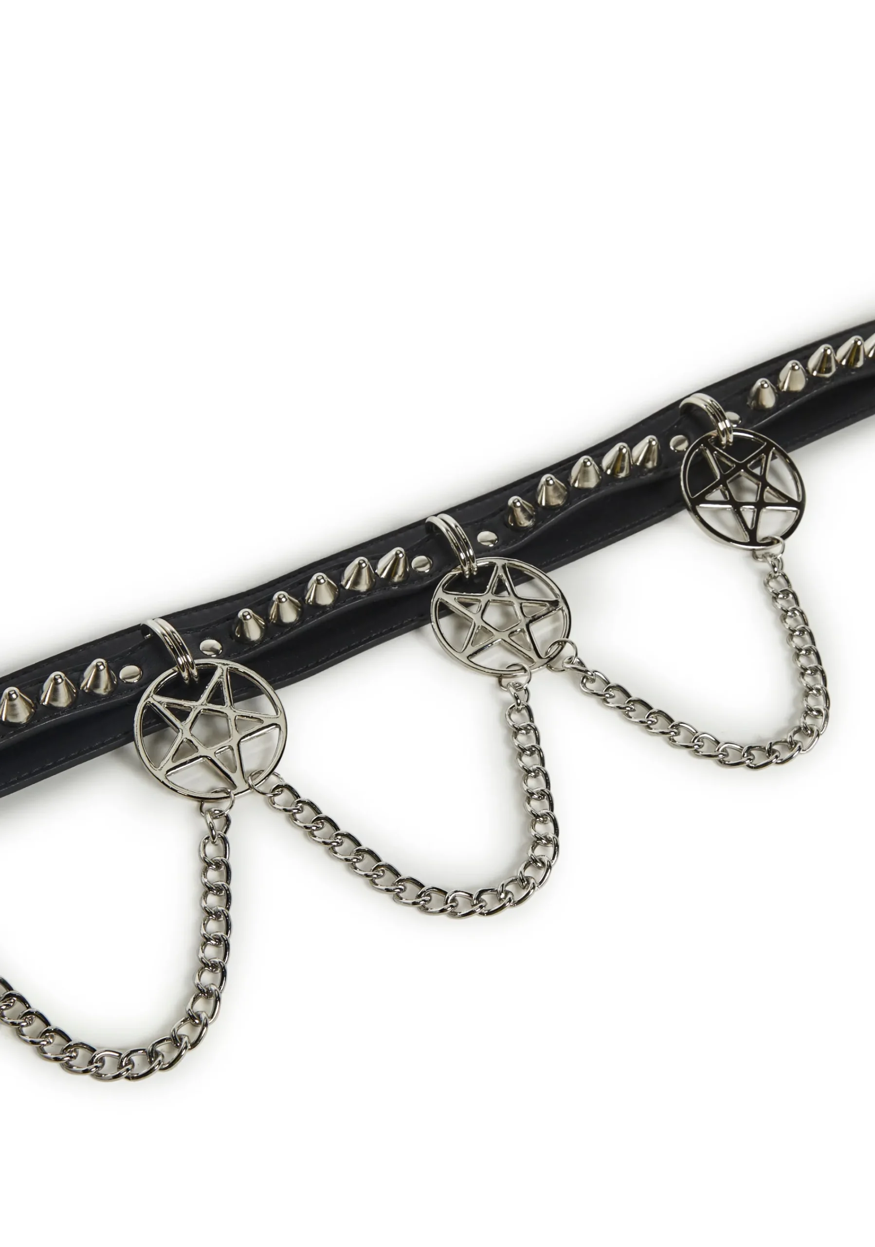 Funk Plus Belts & Harnesses*Pentagram Waist Belt With Chains