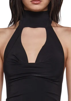 x_Blue Blush Tops*Phone Flirt Halter Top