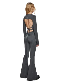 DARKER WAVS Jumpsuits & Rompers*Pitch Open Back Jumpsuit - Gray