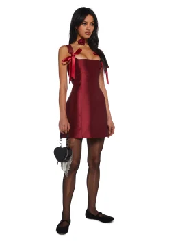 Current Mood Dresses|Mini Dresses*Pixie Stardust Mini Dress - Burgundy