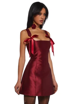 Current Mood Dresses|Mini Dresses*Pixie Stardust Mini Dress - Burgundy
