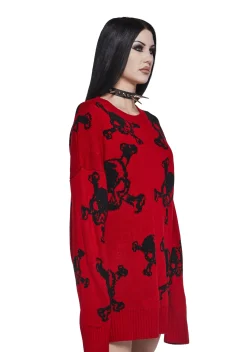 Widow Tops*Plain Disguise Oversized Sweater