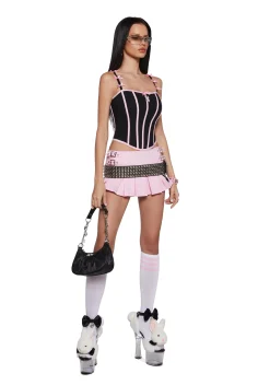 Playboy by Dolls Kill Bottoms|Skirts*Playful Pinup Pleated Mini Skirt